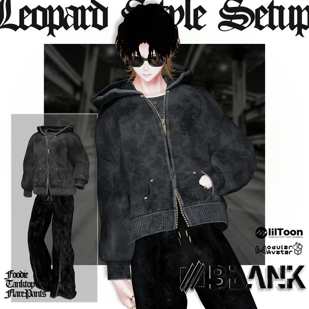 BLANK-Leopard Style セットアップ【5アバター MA対応】#fillinthe_BLANK_