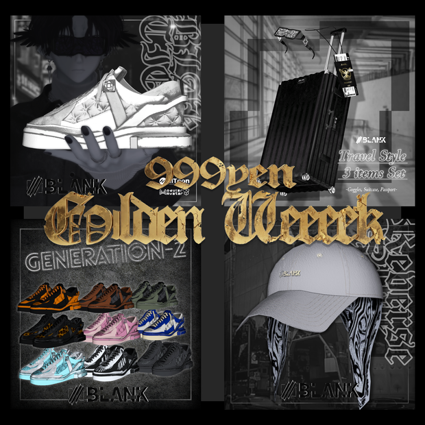 【GW限定33％OFF!!】BLANK-Travel 5items Set #fillinthe_BLANK_