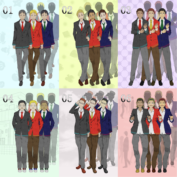 立ち絵「男子ブレザー学生」