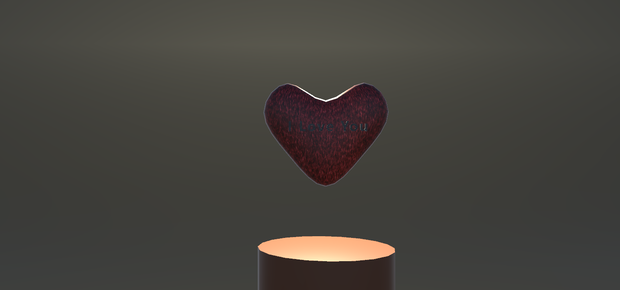 Heart Plush + writing + material