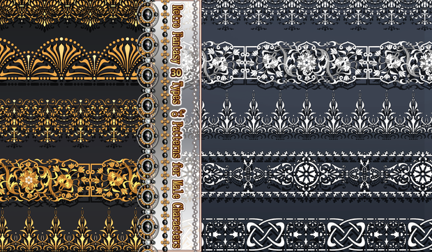 Clipstudio用 19 Retro Fantasy brushes