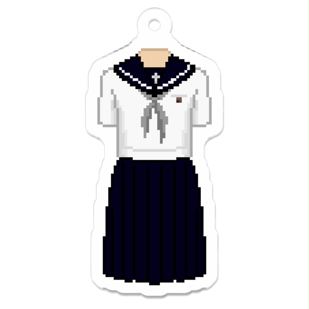 【制服ドット絵アクキー】田園調布雙葉中学校・高等学校夏服 - ゆにめいと BOOTH SHOP -yunimate web shop- - BOOTH