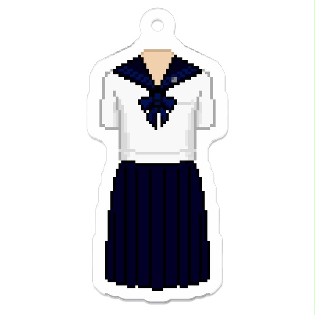 制服ドット絵アクキー】東京学芸大学附属高等学校夏服 - ゆにめいと BOOTH SHOP -yunimate web shop- - BOOTH