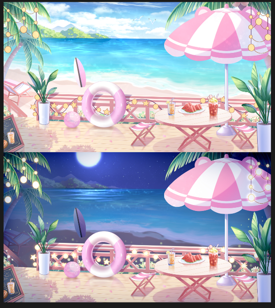 【Vts】【VTuber向け】【🌸美しい海の背景＋UI💌】夏と水着の必需品！💕