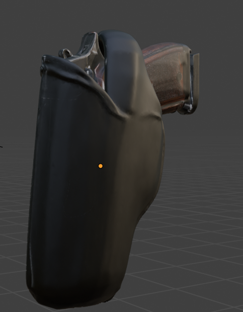 ハンドガン＋ホルスター（3Dモデル）