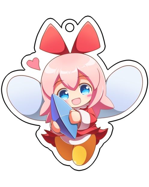 リボンちゃん アクリルキーホルダー - ばた～あめ - BOOTH