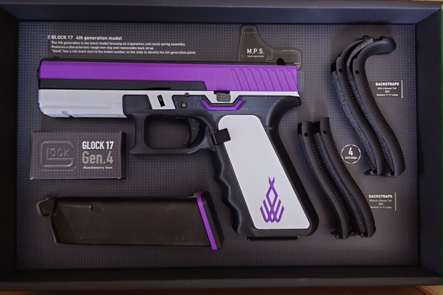 ブルアカ 第17号ヴァルキューレ制式拳銃 東京マルイグロック17 Gen4 第17号ヴァルキューレ制式拳銃 改造キット - Am1benk - BOOTH