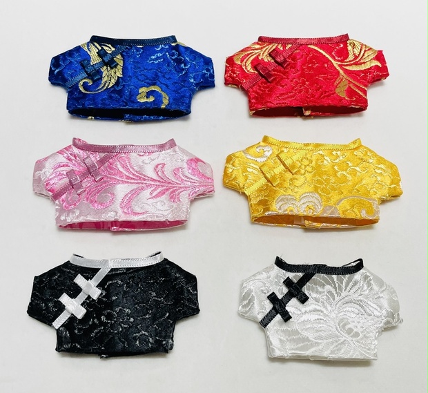 ぬい服　チャイナ　10〜12cm  宝玉を持つ銀龍2着セット⑩ ぬい服 チャイナ 10〜12cm 宝玉を持つ銀龍2着セット⑩ - メルカリ