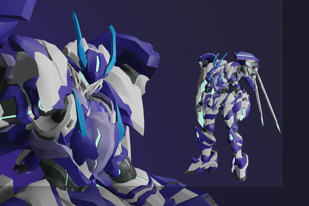 【VRChat想定メカアバターモデル】BCE-7　ヴェスピネア