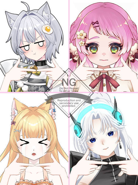 【Vtuber素材】高画質、商用利用権　手の素材⑱