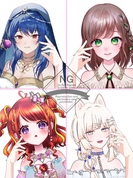 【Vtuber素材】高画質、商用利用権　手の素材43
