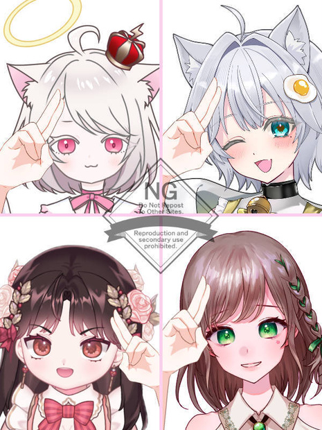 【Vtuber素材】高画質、商用利用権　手の素材48