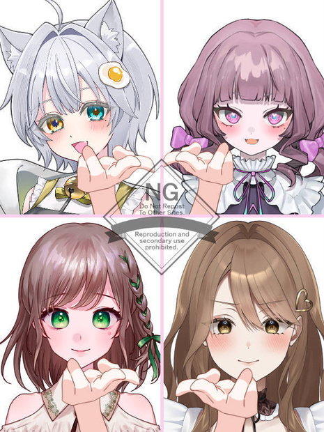 【Vtuber素材】高画質、商用利用権　手の素材52