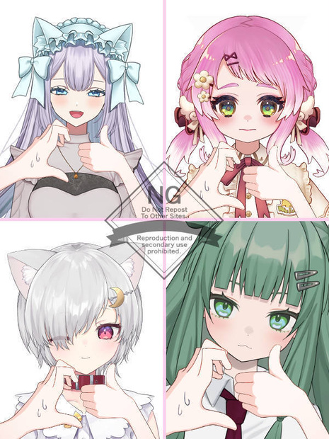 【Vtuber素材】高画質、商用利用権　手の素材