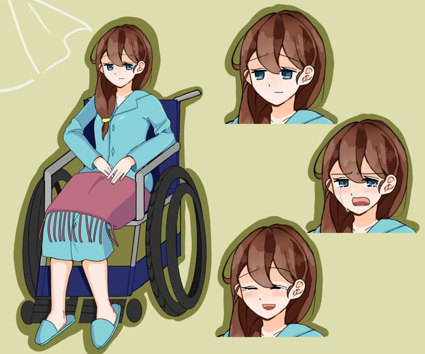 立ち絵　病人