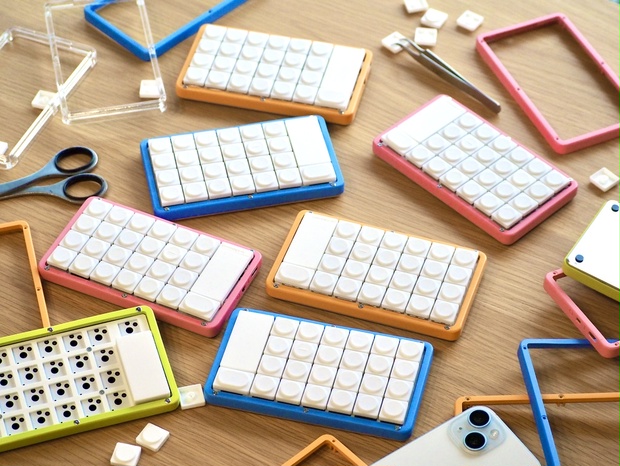 omuken poched egg キーボード poached-eggs | かわいさと実用性を兼ね備えた無線分割キーボード