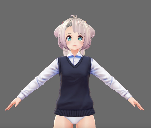 白い髪の女の子