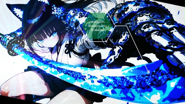 蒼猫顕現 Wallpaper - gbm - BOOTH