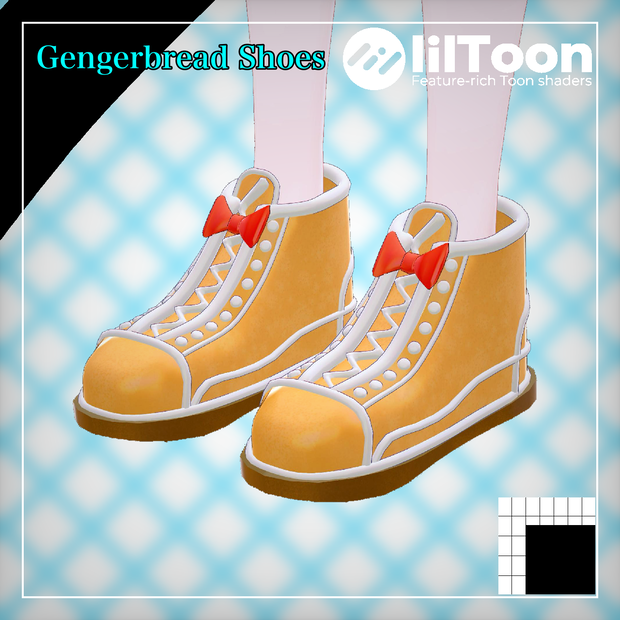 【VRChat】Gengergerbread Shoes 【MA設定済み】