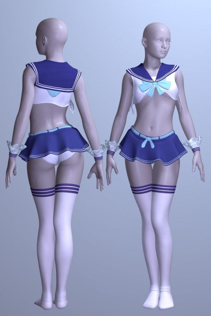 セーラー風コスチュームセット
