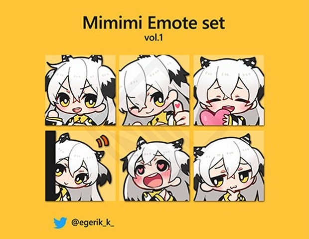 Mimimi Emote Set Vol 1 Kgr Booth Booth