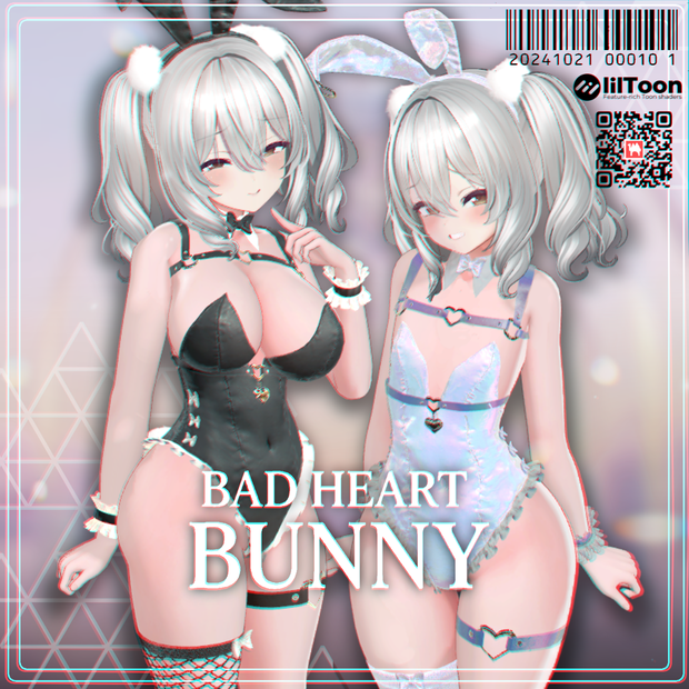 ♡BAD HEART BUNNY♡しなの/ミルティナ/マヌカ対応【３Ｄ衣装】