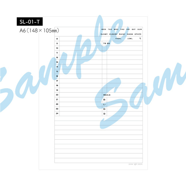 DAILY PLAN SL-01-T-A6