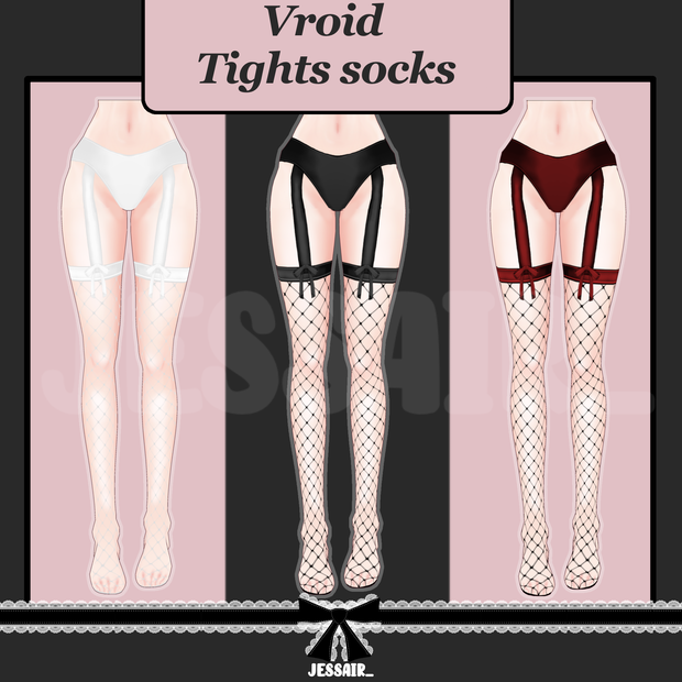 【VRoid アウトフィット】High Tights | Vroid Clothes Twitch, Youtube, Vtuber | High Tights | Elegant