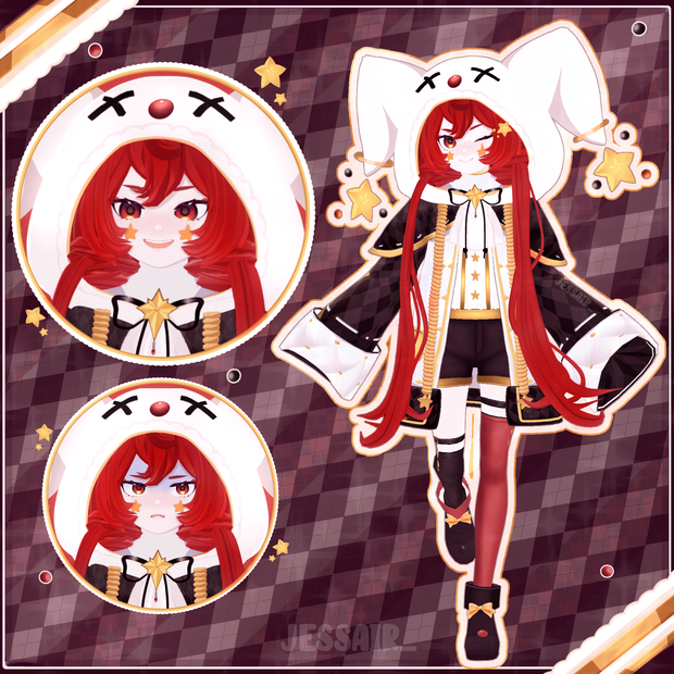 [VTuberのモデルを依頼する] VTUBER CUSTOM MODEL COMMISSION | VRChat | VRoid | VRM | Vtubing | Streaming | Vtuber Model