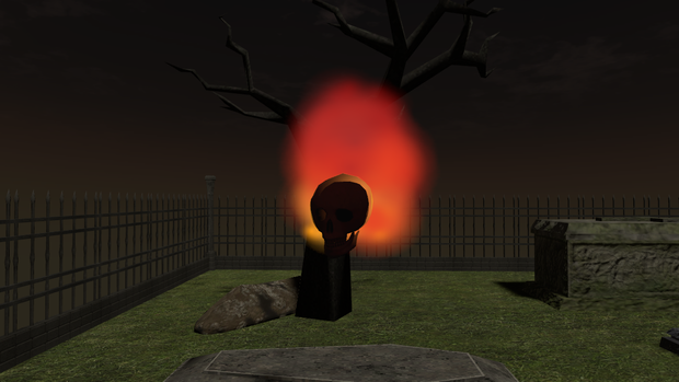 【VRChat想定】燃える骸骨のアバター【無料】