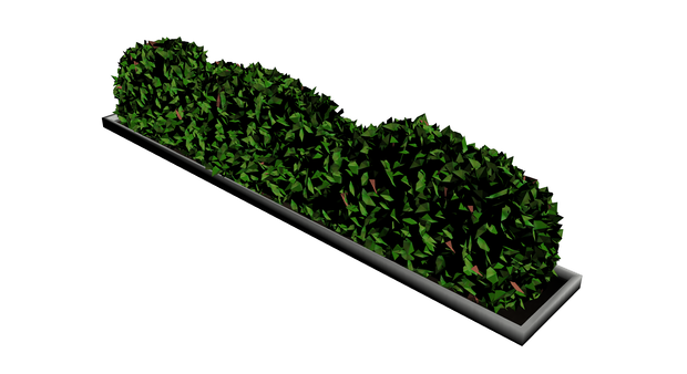 【3D素材_fbx】植え込み