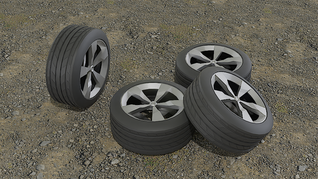 【3D素材_fbx】タイヤ