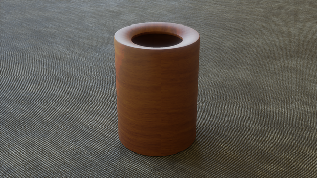 【3D素材_fbx】ゴミ箱