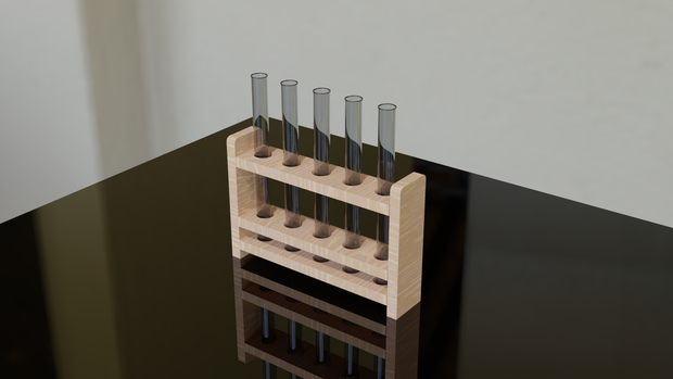 【3D素材_fbx】試験管器具セット