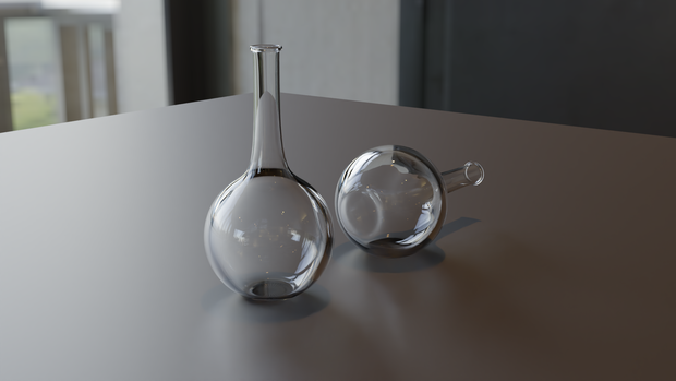 【3D素材_fbx】丸底フラスコ
