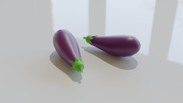 【3D素材_fbx】ナス