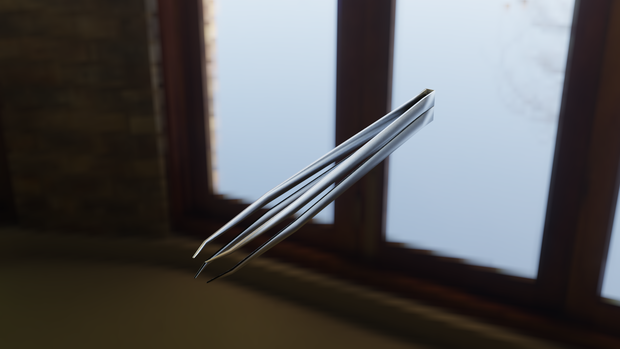 【3D素材_fbx】ピンセット