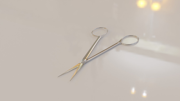 【3D素材_fbx】外科バサミ