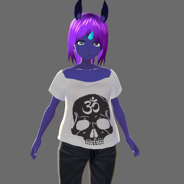 [VRoid Studio] Skull T-Shirt