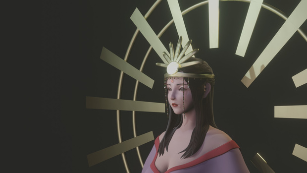 RiggedFemale(Blender)