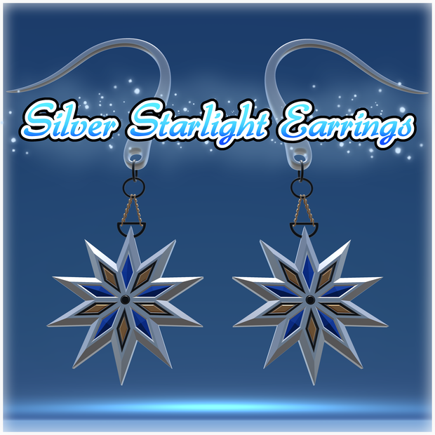 Silver Starlight Earrings