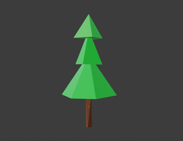 【Low polygon】Wood