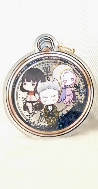 ろふまお アニカフェ グリッターアクリルキーホルダー 加賀美