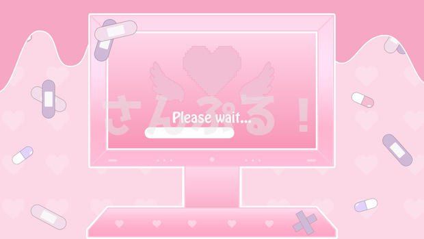 SP画面切替【Bootst”LOVE“  2色】映像素材：トランジション：Youtuber：Vtuber