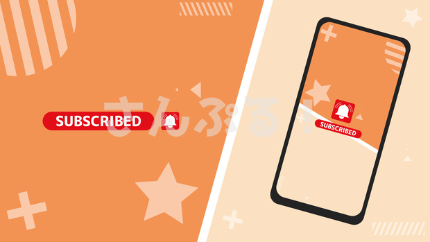 SP画面切替【SUBSCRIBED!! 10色】映像素材：トランジション：Youtuber：Vtuber