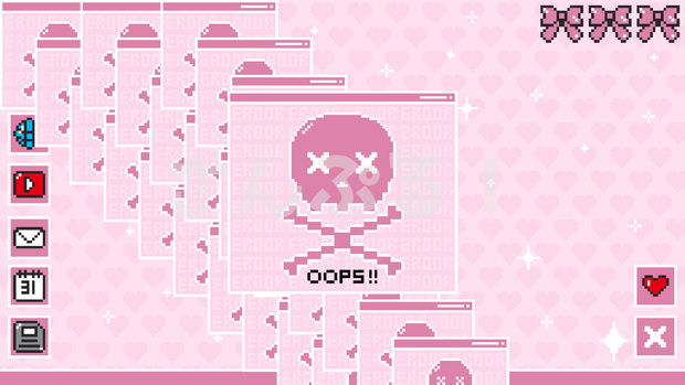 SP画面切替【Pixel heart PC another (ピクセル) 10色】映像素材：トランジション：Youtuber：Vtuber
