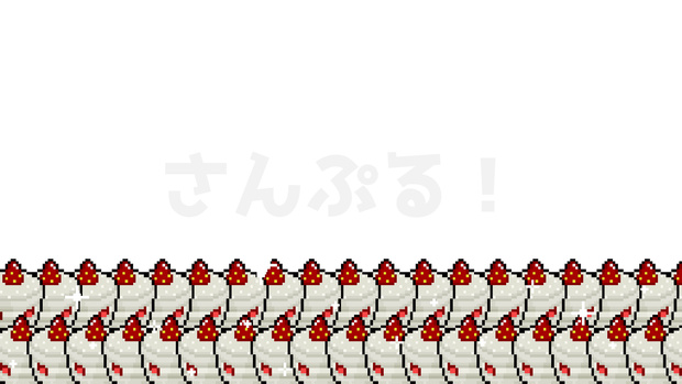 SP画面切替【ミニケーキ（ピクセル） 6色】映像素材：トランジション：Youtuber：Vtuber