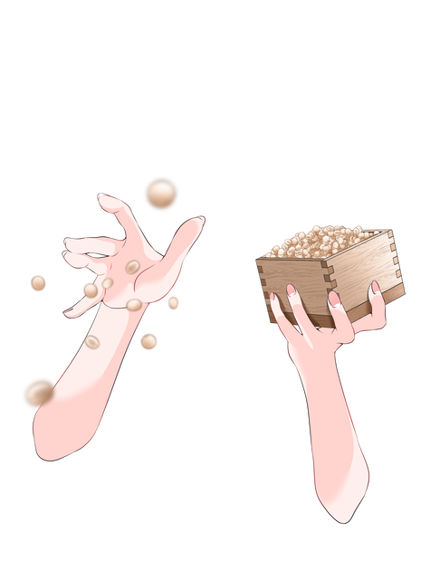 【Vtuber手素材】豆まきの手