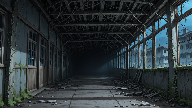 【廃墟Vol.1】FHD背景素材100枚セット（1920×1080）／商用利用可