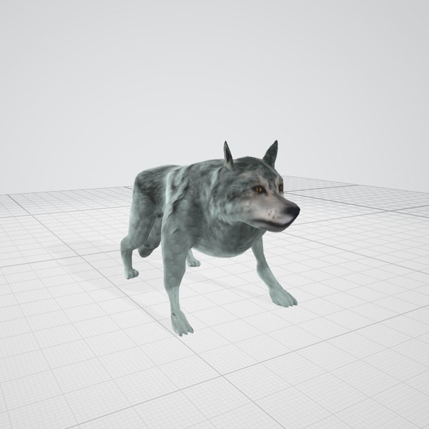 3dモデル　オオカミ　狼